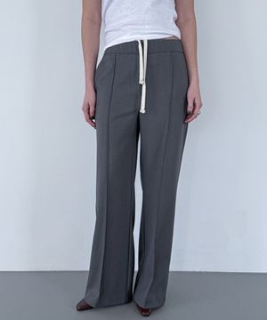 스트랩 팬츠 차콜