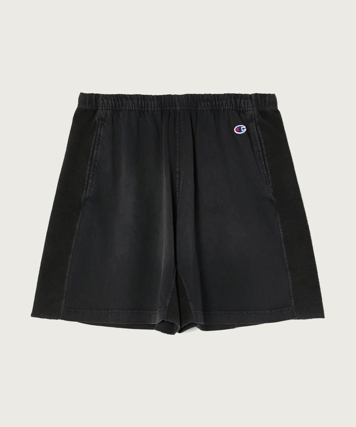 챔피온(CHAMPION) 챔피온 X 엔할리우드 사이드 테리 스웨트 쇼츠 Off Black