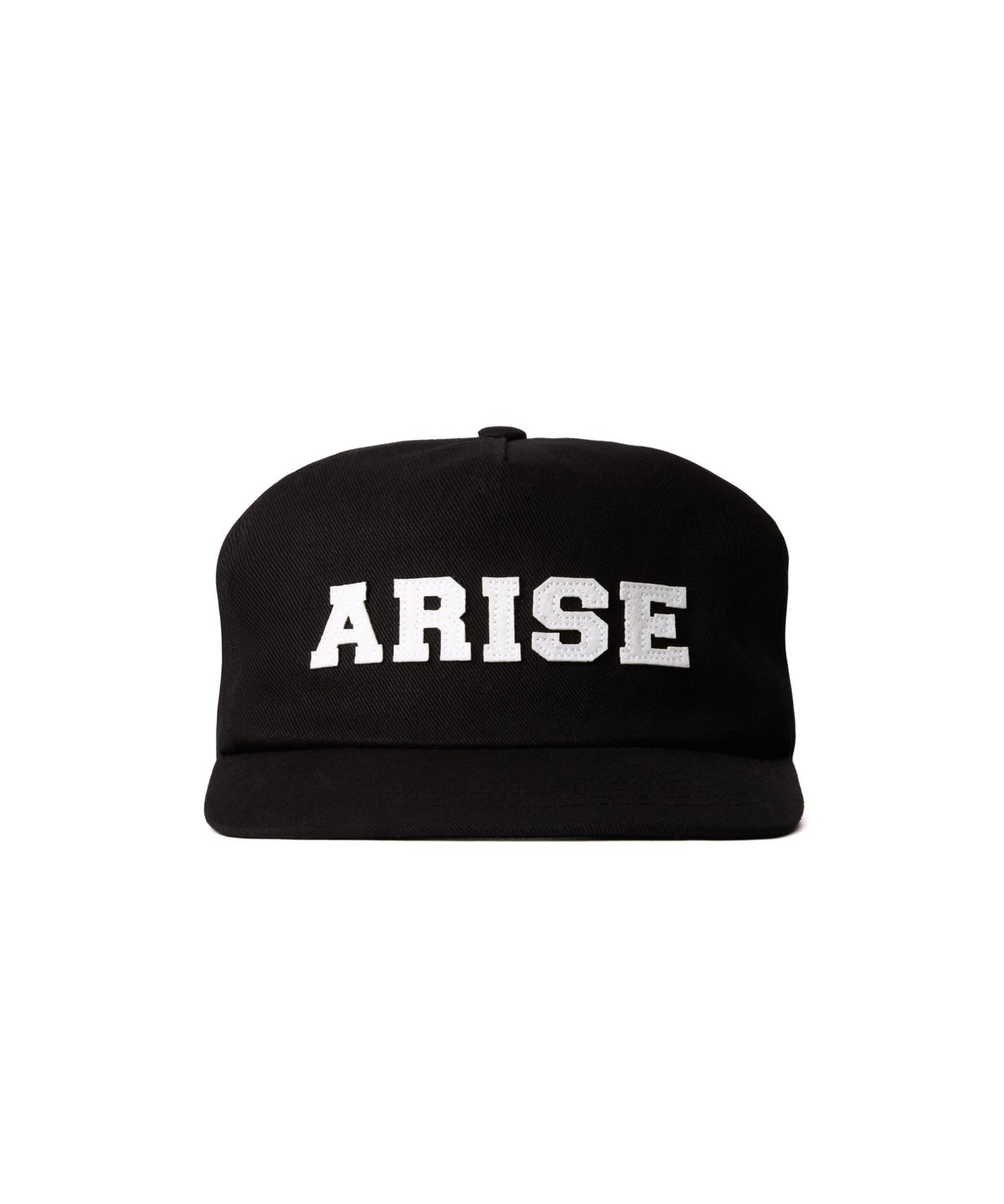 아르씨(ARCY) ARISE applique 5panel cap [Black]