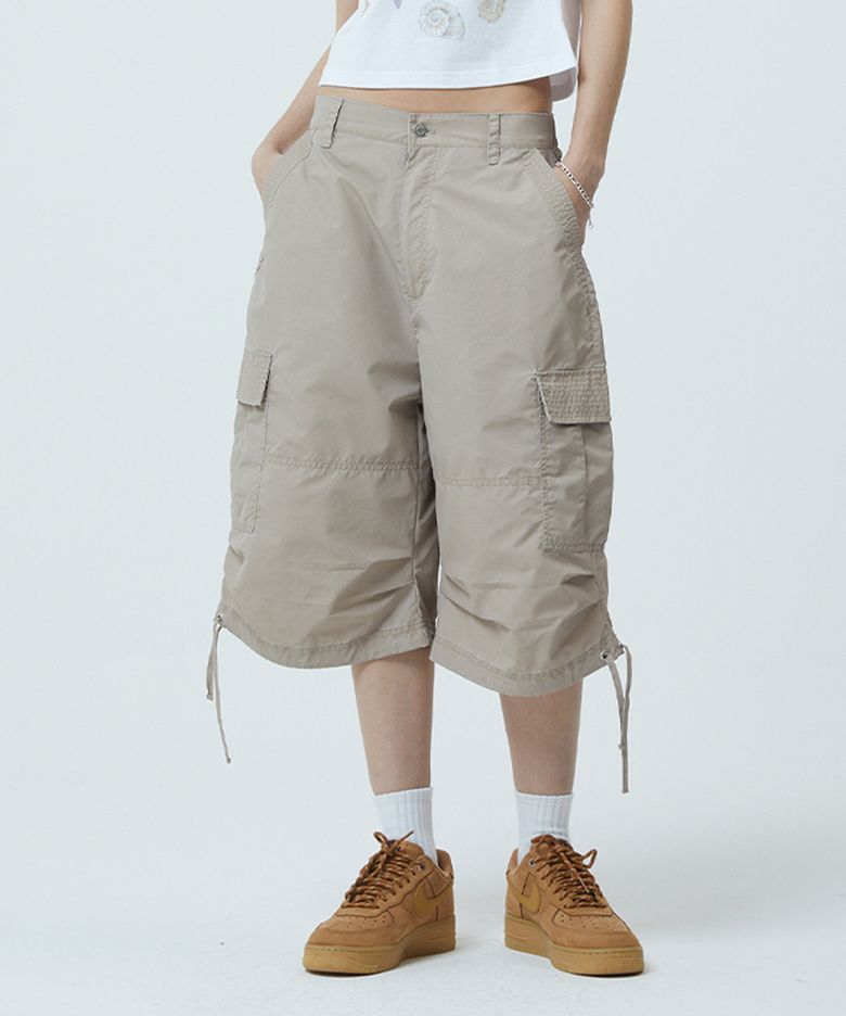 NYLON PARACHUTE SHORT BEIGE(MG2GMMPA60A)