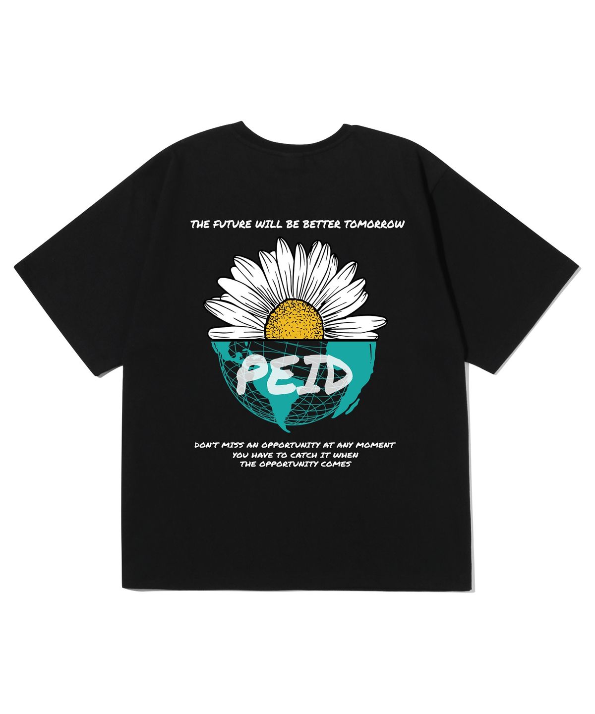페이드(PEID) PD HALF DAISY 반팔티 블랙