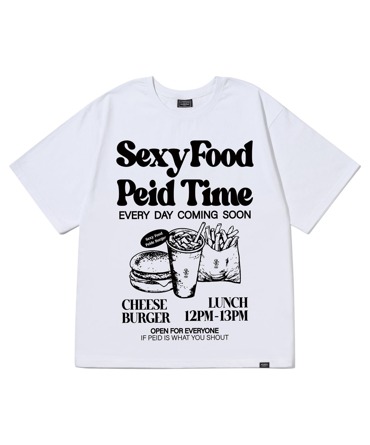 페이드(PEID) PD 페이드타임 반팔티 화이트