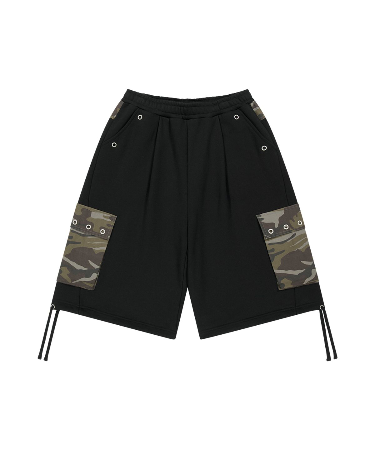 마하그리드(MAHAGRID) BERMUDA CAMO CARGO SWEATSHORT BLACK(MG2GMMPA08A)