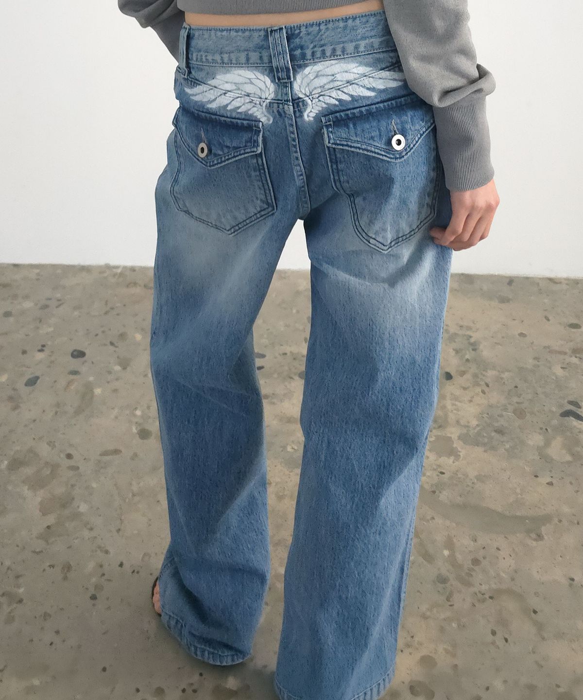 도그마 엑스(DOGMA EHKS) FALEN WING DENIM PANTS
