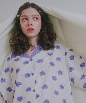 러브 클린핏 반팔 커플 파자마세트