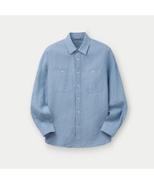 린넨 샴브레이 셔츠 SASFM26321BUX