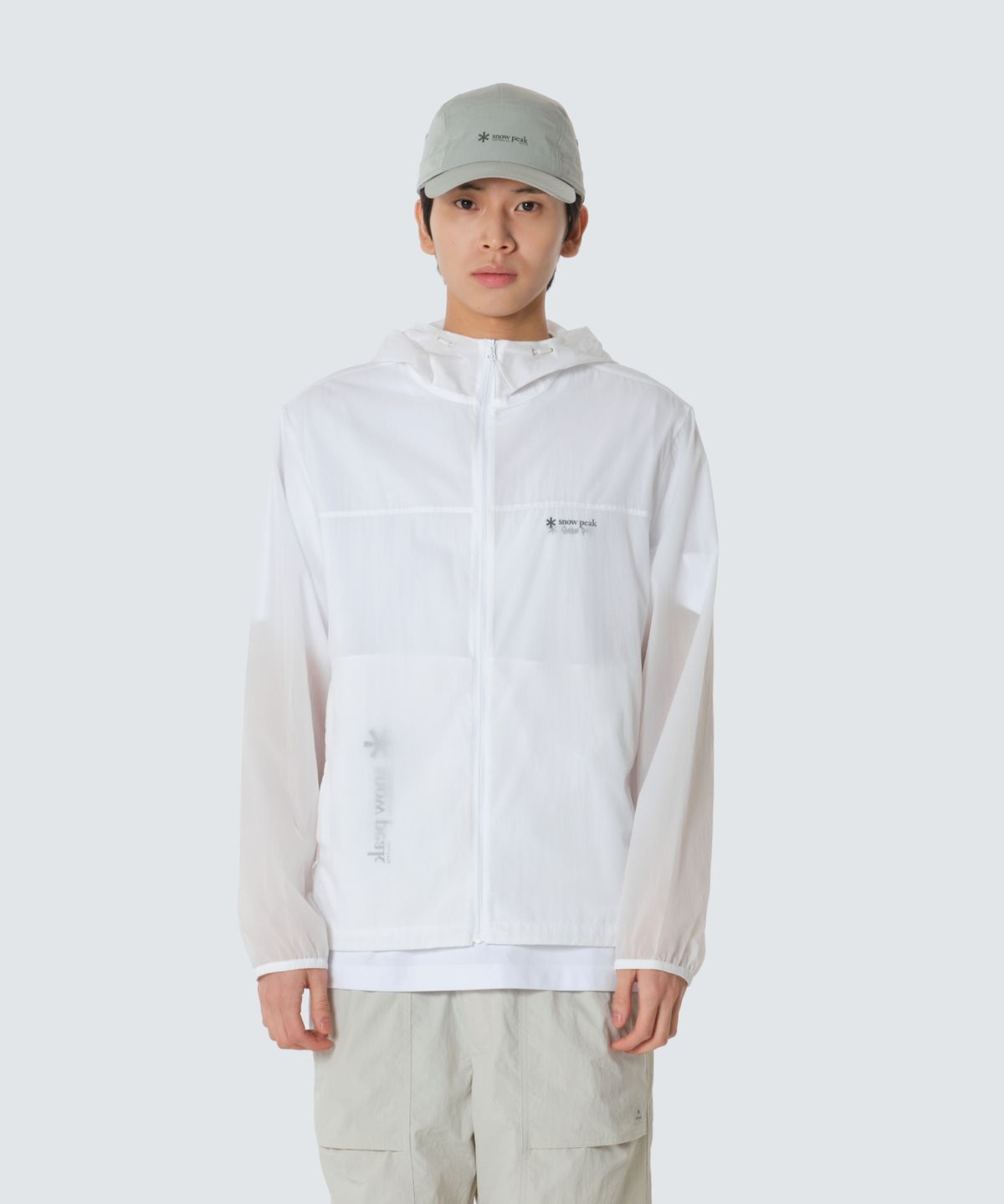 스노우피크 어패럴(SNOWPEAK APPAREL) 피코 초경량 바람막이 (S26MMTWB70) Off White