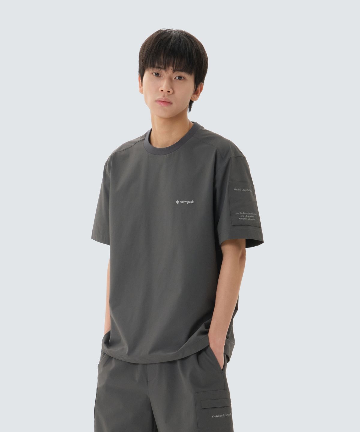스노우피크 어패럴(SNOWPEAK APPAREL) 라고 반팔 티셔츠 (S26MMTTS26) Rustic Khaki
