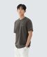 에어로쿨 소매 우븐 패치 반팔 티셔츠 (S26MMFTS28) Dark Khaki