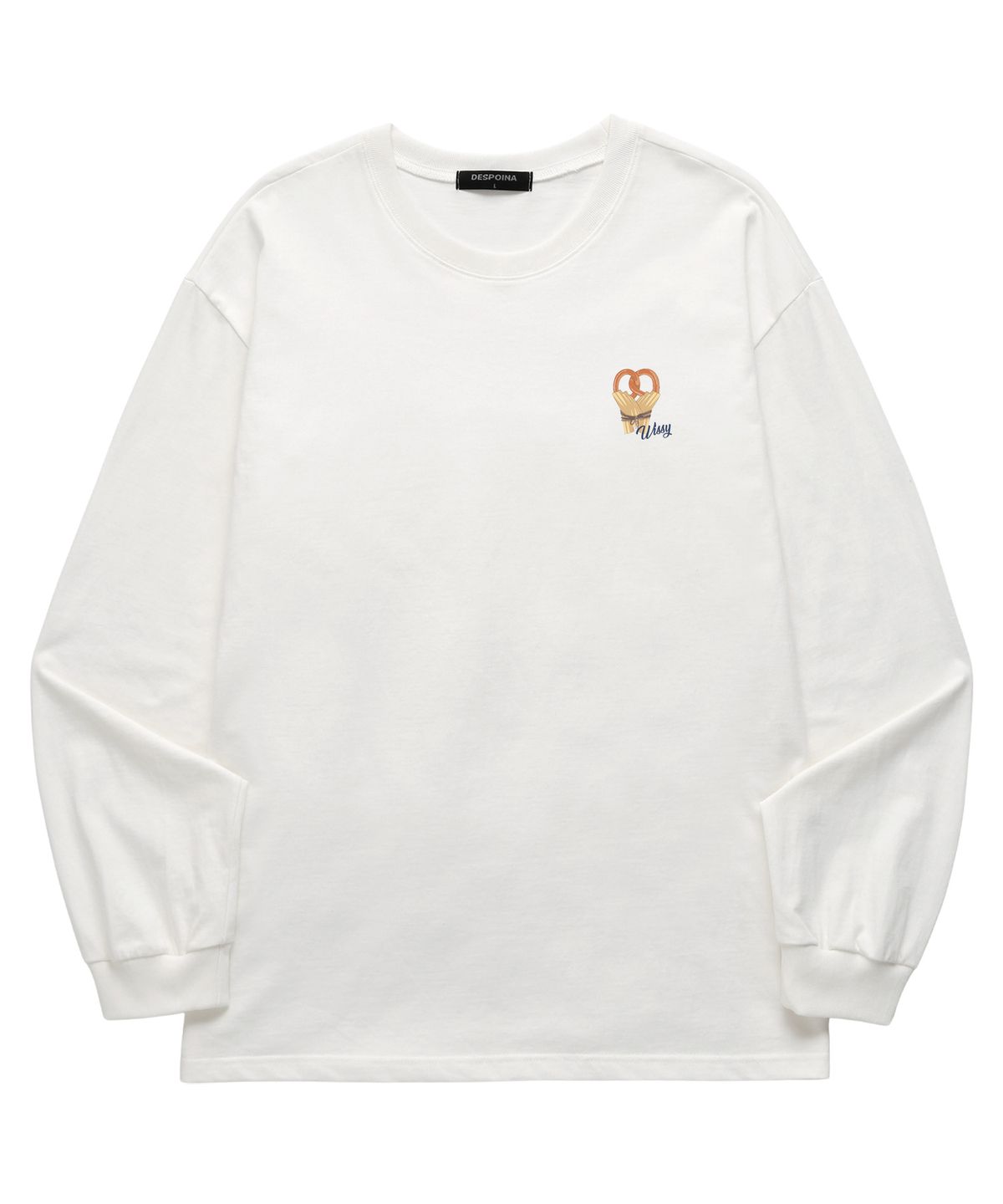 위씨(WISSY) MINI FRESHLY BAKED 긴팔 티셔츠 (WLS035) 화이트