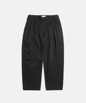 2 Pleats Light Chino Pants Black