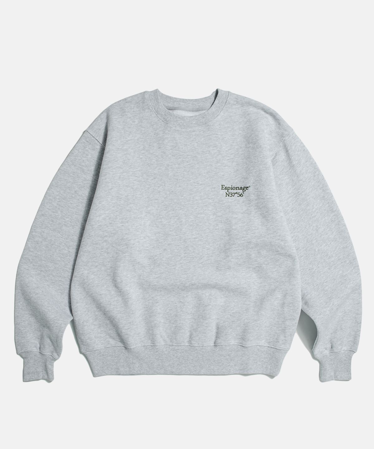 에스피오나지(ESPIONAGE) Minimal Logo VTG Sweatshirt Grey