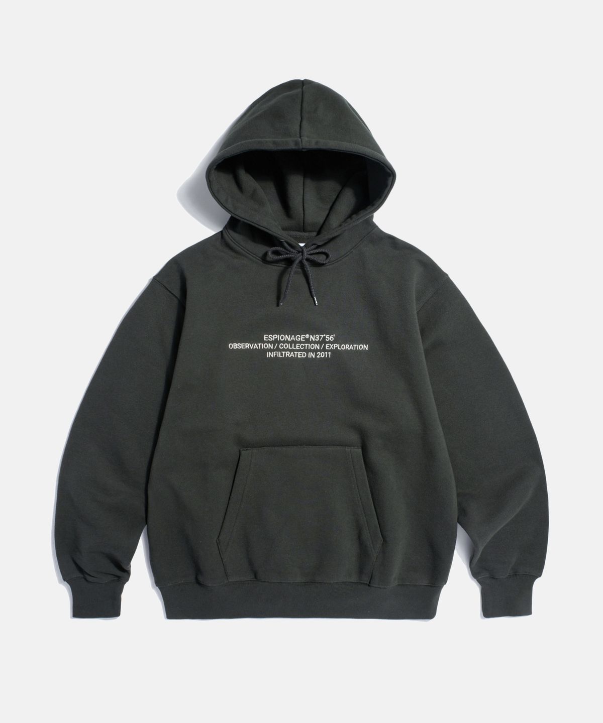 에스피오나지(ESPIONAGE) OCE Logo VTG Hoodie Vintage Black