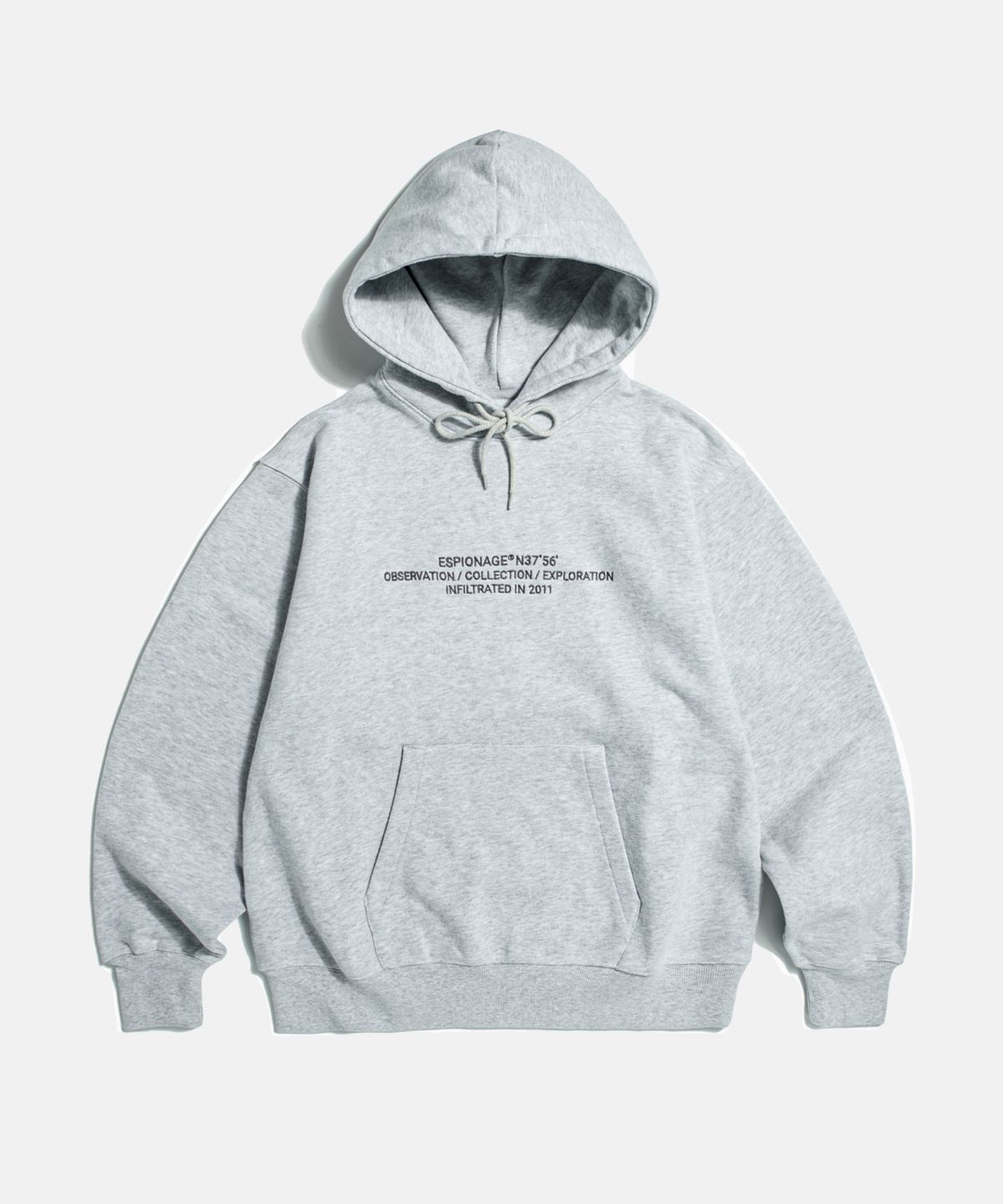 에스피오나지(ESPIONAGE) OCE Logo VTG Hoodie Grey