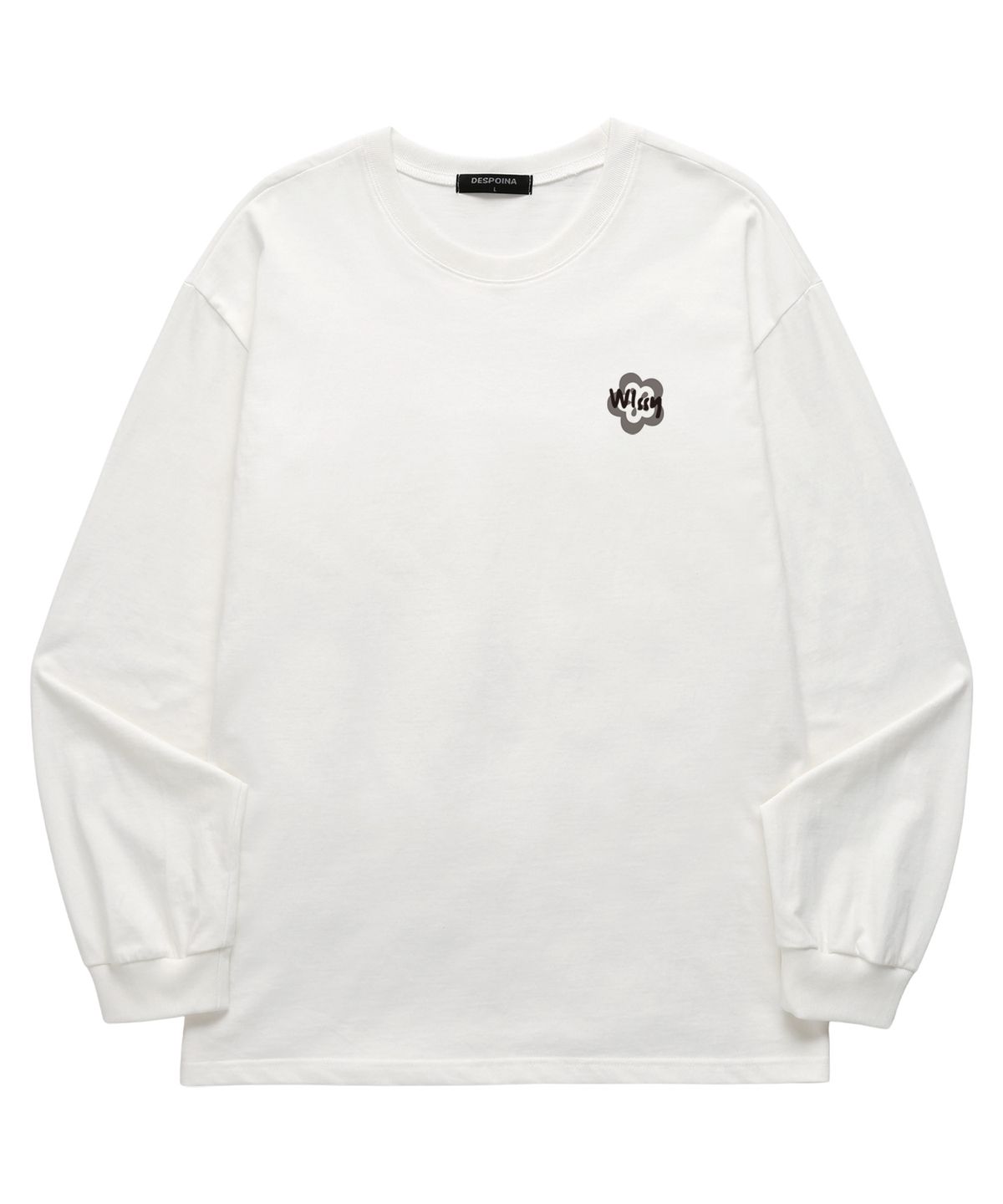 위씨(WISSY) Mini Mark 긴팔 티셔츠 (WLS036) 화이트