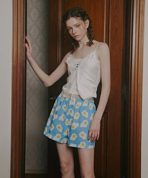 에그 파자마 쇼츠 팬츠