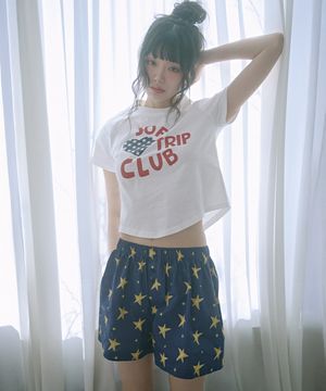 스타 파자마 쇼츠 팬츠