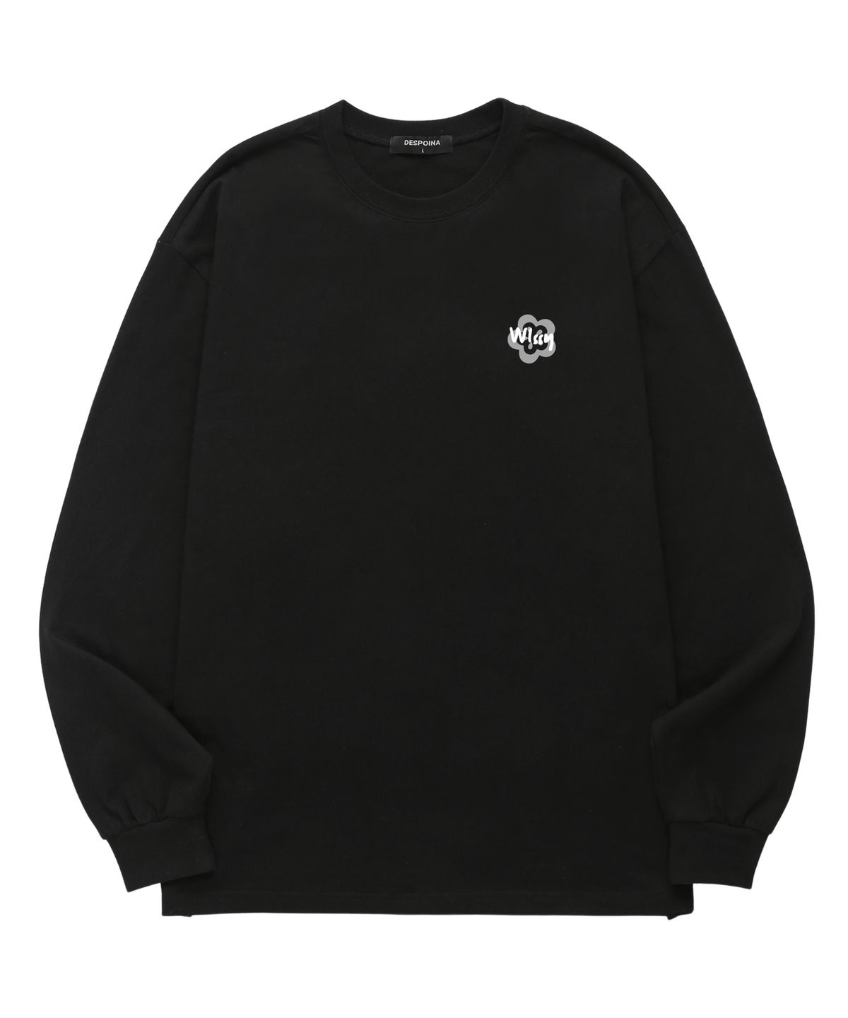 위씨(WISSY) Mini Mark 긴팔 티셔츠 (WLS036) 블랙