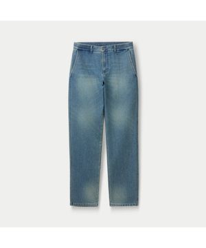 중청 워싱 테이퍼드 밴딩 데님 SAPDM26221INX