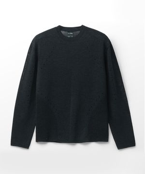 이클립스 홀 레이어 니트_Black