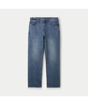 중청 루즈 스트레이트 밴딩 데님 SAPDM26311INX