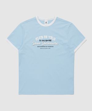 유니 르프레쉬 루즈핏 링거 반팔티 - 블루 QR223LRS43