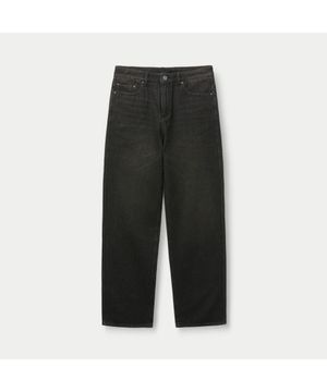 (셋업) 블랙 사시코 루즈 스트레이트 데님 SAPDM26611BKX