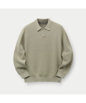 가먼트 다잉 롱슬리브 폴로 SAWAS26131BEX