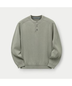 가먼트 다잉 롱슬리브 헨리넥 SAWAS26141GYX