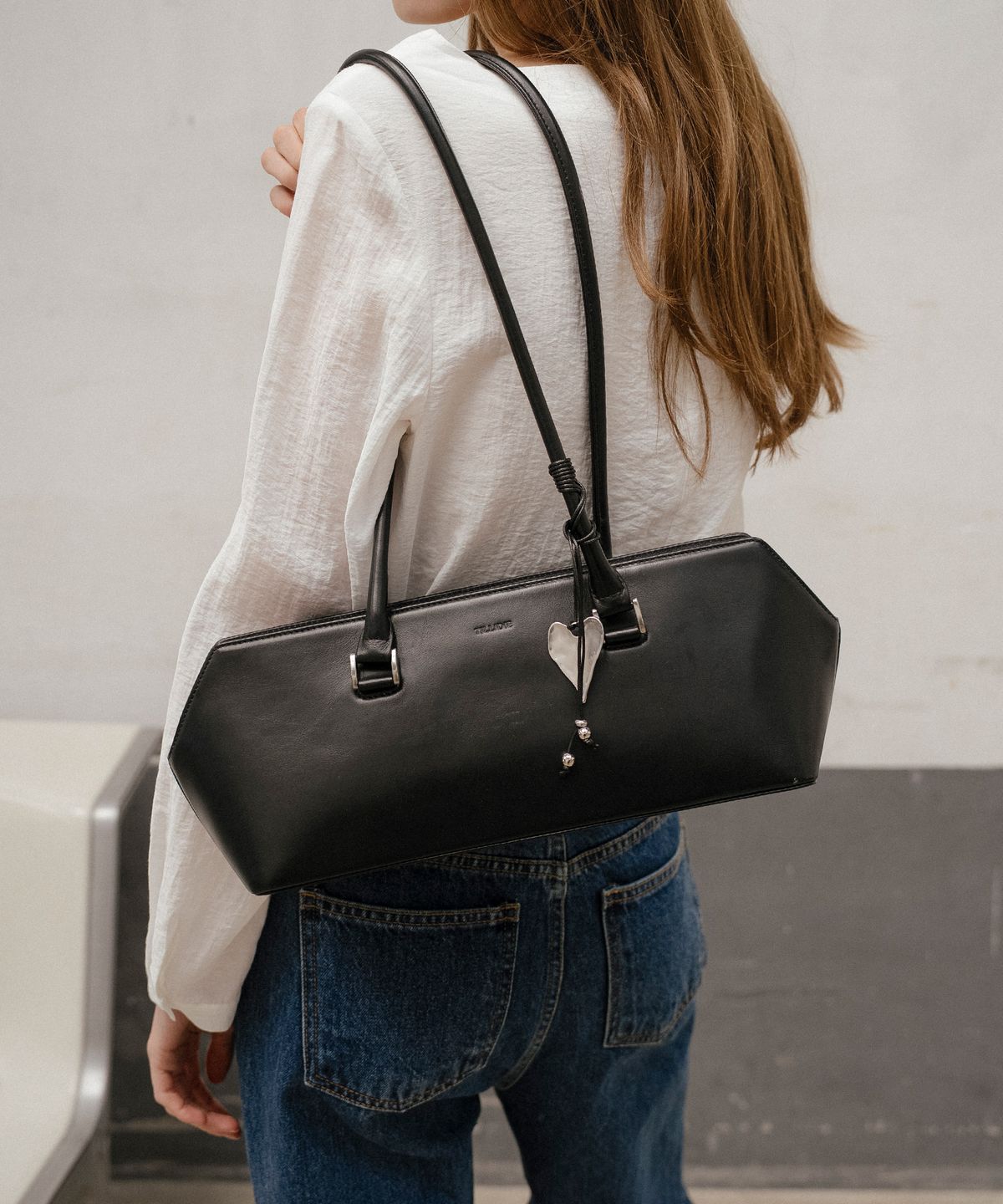 틸아이다이(TILL I DIE) Slim baguette bag [TISP06AH02]_Black