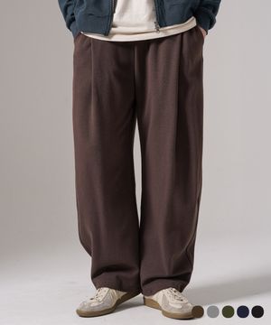 시즌리스 커브 와이드 스웨트팬츠 브라운 SJLP1554