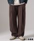 시즌리스 커브 와이드 스웨트팬츠 브라운 SJLP1554