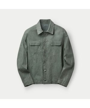 SALVATORE SANTORO 셔츠 레더 자켓 SVUDM26003MIX