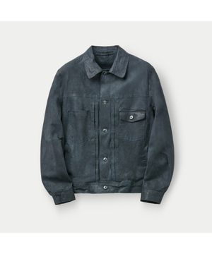 SALVATORE SANTORO 빈티지 NIV 레더 자켓 SVUDM26004CHX