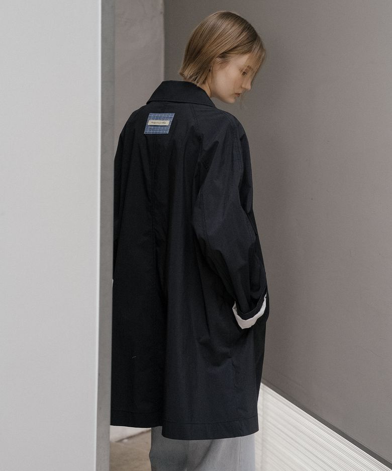 Basic half trench coat [TISP06CT02]_Navy