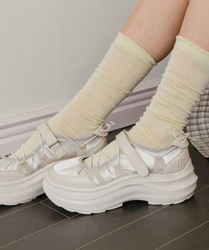 Wiggly 위글리 통굽 레이스업 메리제인 스니커즈_3colors (5.5cm)