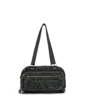 MATIN DUST DENIM ONE POCKET SHOULDER BAG IN BLACK