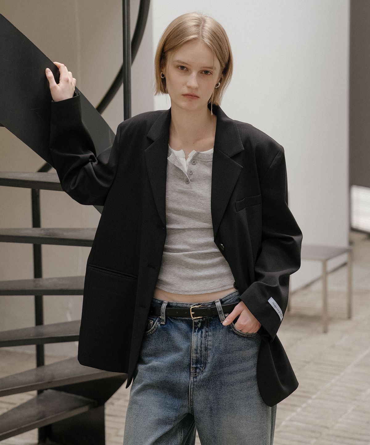 틸아이다이(TILL I DIE) Classic notched single jacket [TISP06JK03]_Black