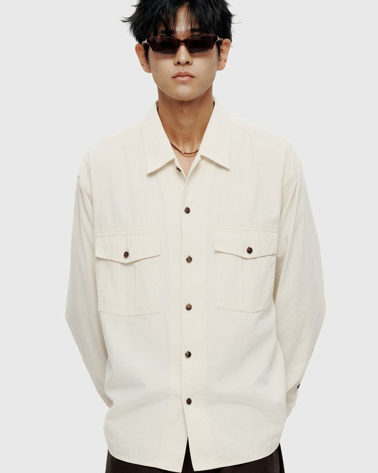 Chambray Work Shirt - Ecru