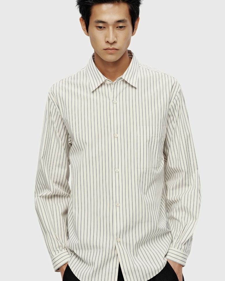 Standard Shirt - Ivory Stripe