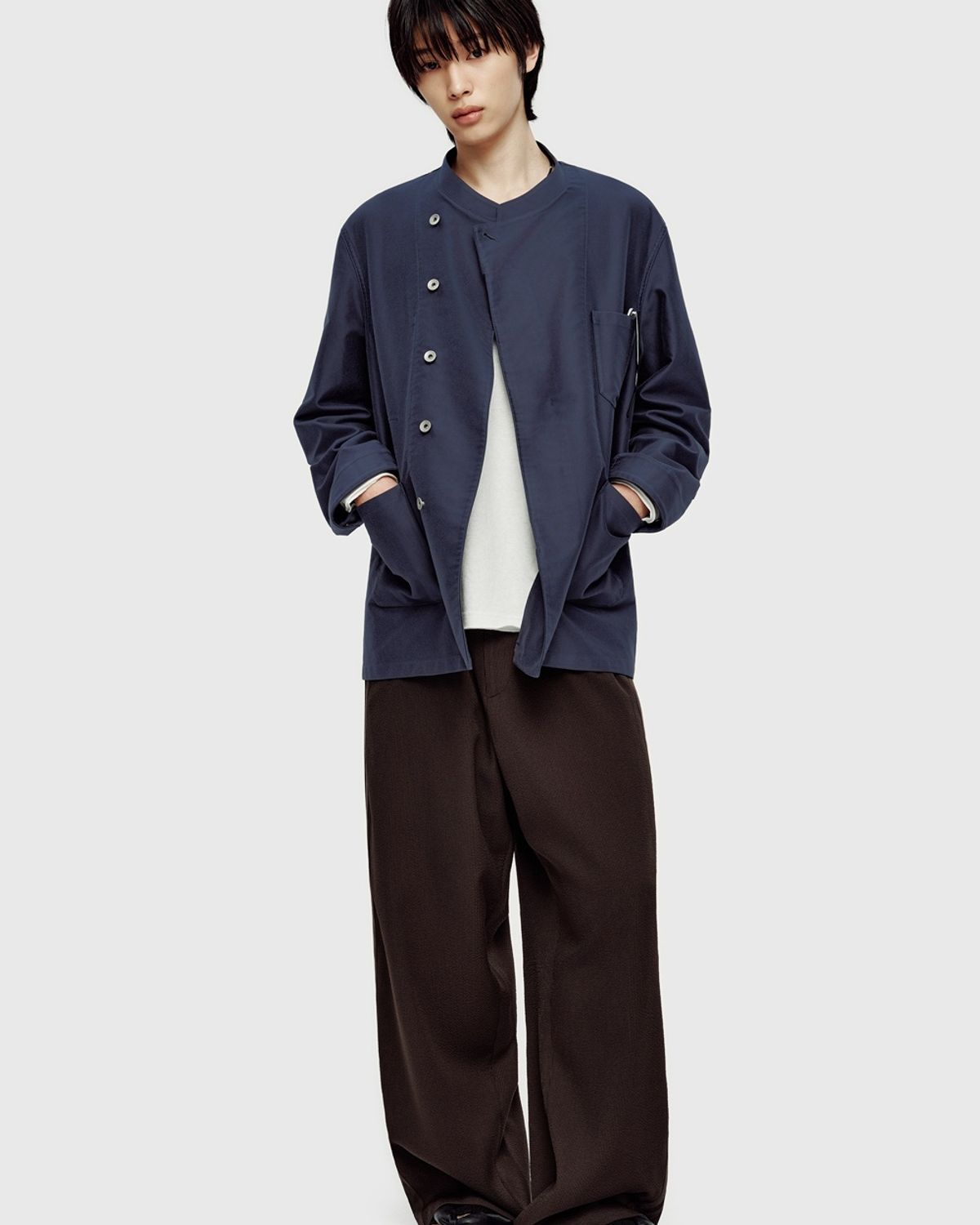 유스(YOUTH) Moleskin French Work Jacket - Washed Blue