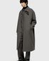 Fine Wool Maxi Coat - Khaki Grey