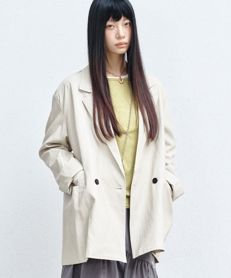 [서예지 PICK] DOUBLE TAILORED JACKET_CREAM