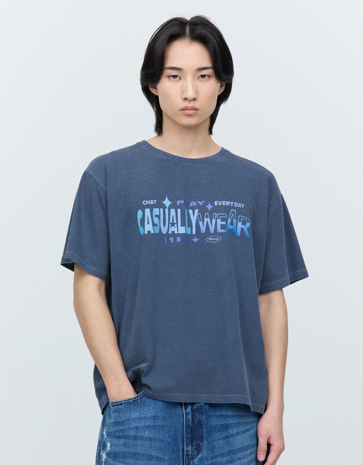 엠엠엘지(MMLG) DYED RETRO CPC HF-T (NAVY)
