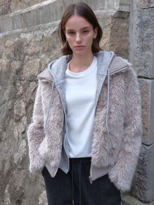 ZIA SHEARING JACKET_GRAY