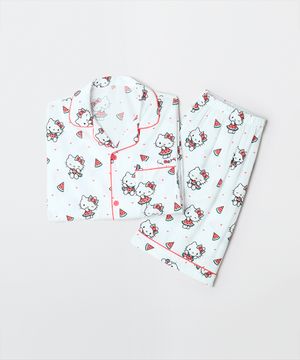 [산리오캐릭터즈] 반팔 파자마(WHITE)_SPPPG25U01