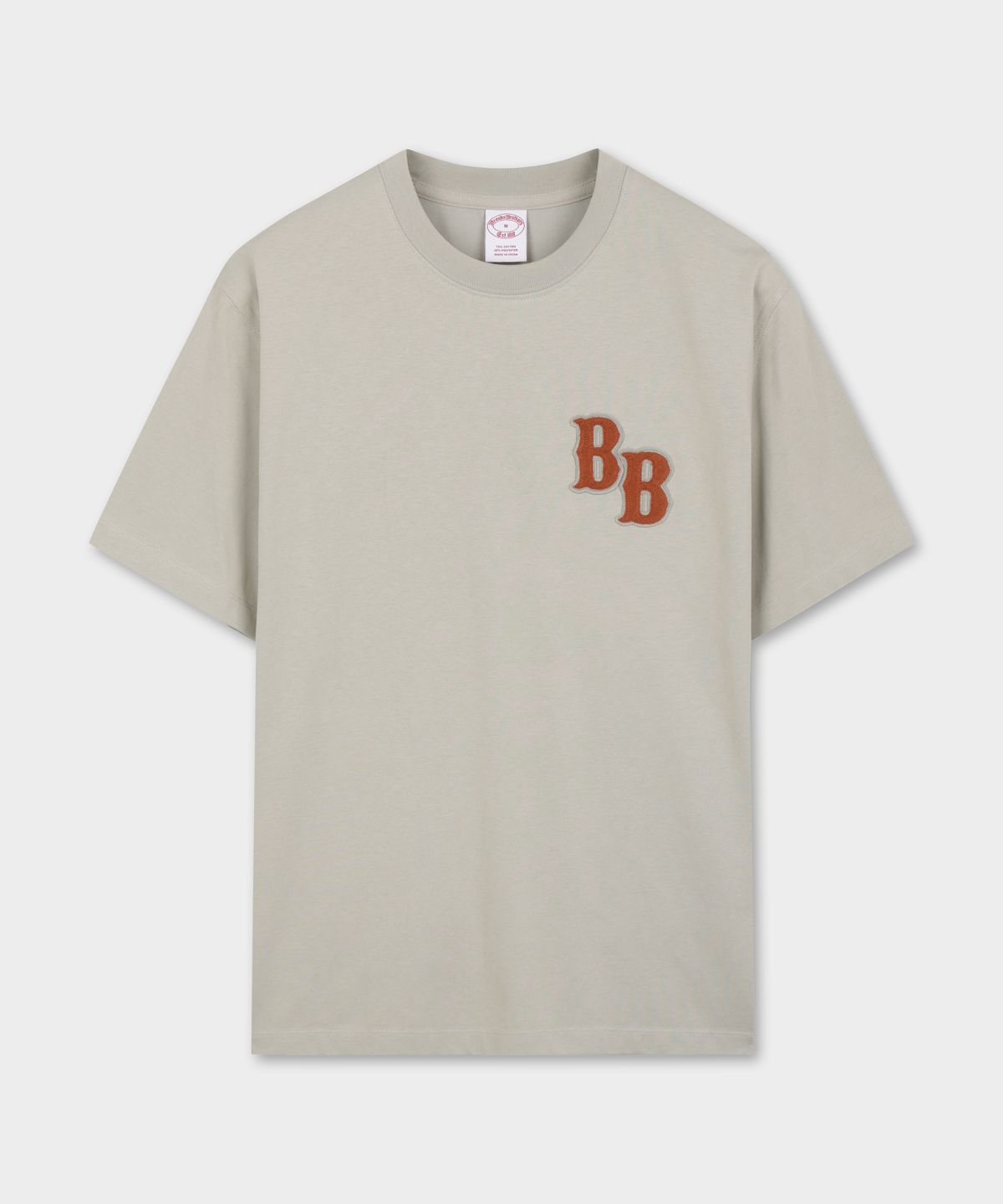 브룩스 브라더스(BROOKS BROTHERS) [Heritage] BB 레터링 반팔티셔츠 (라이트그레이) (BBNPMHG252)