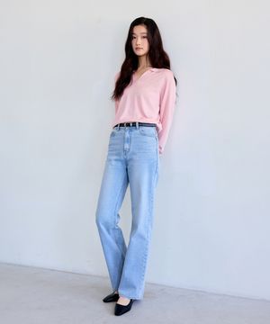 Modern Straight-Leg Denim (Light Blue)