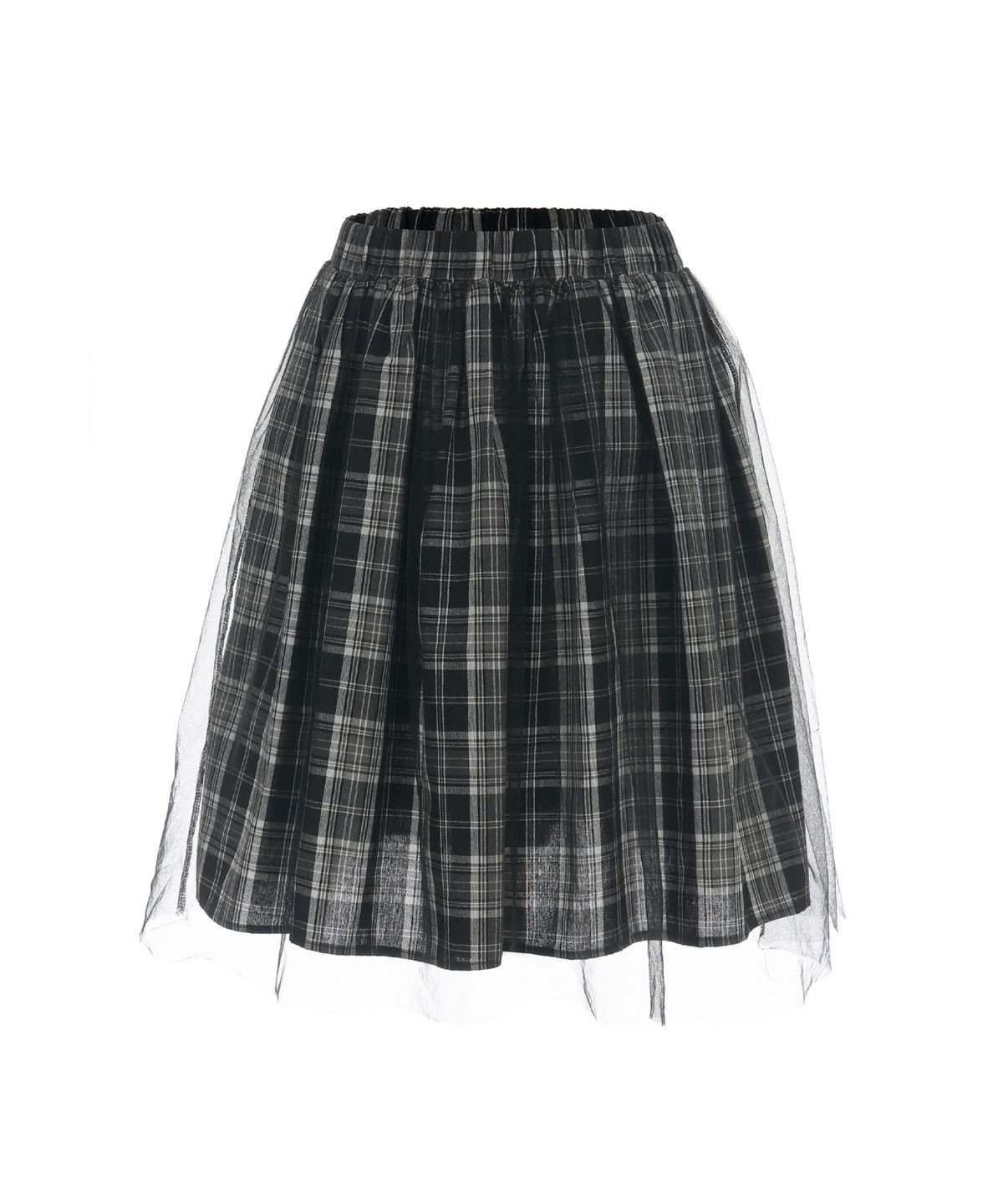더블에스씨 아카이브(WSC ARCHIVE) Layer tulle skirt Check