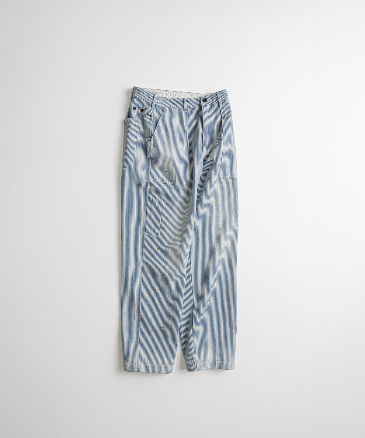 비헤비어(BEHEAVYER) USED HEMMED MIL PANTS hickory
